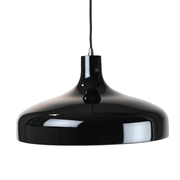 Ariella Classic Elegant Cord Drop Dome Pendant Light Lamp - Black