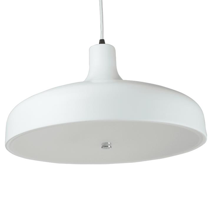 Ariella Classic Elegant Cord Drop Dome Pendant Light Lamp - White