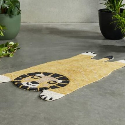 Aslan Modern Kids Lion Shaped Rug | Natural Cotton | Shop Online or Instore | B2C Furniture