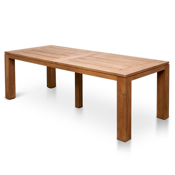 Bairo 2.4m Recycled Teak Outdoor Dining Table - Natural by Interior Secrets - AfterPay Available