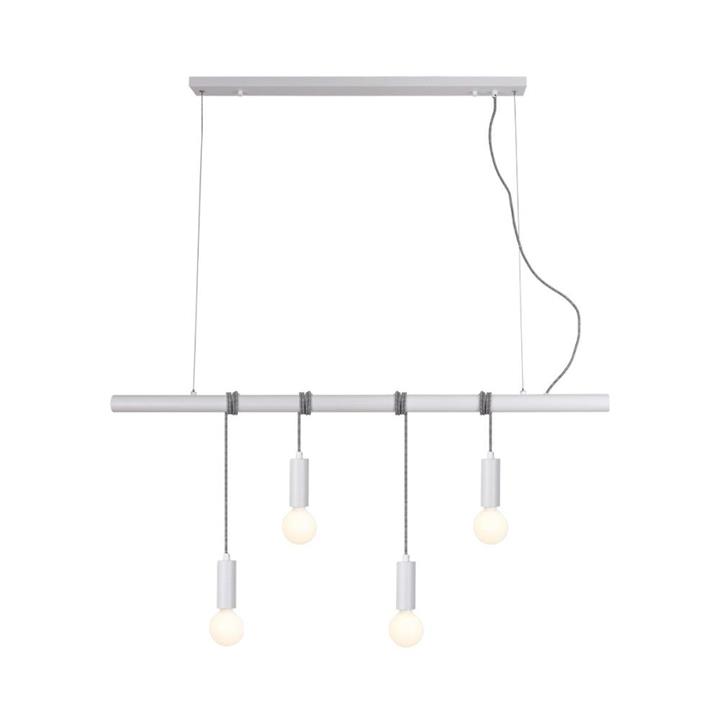 Bannister 4 Lights Modern Elegant Pendant Lamp Ceiling Light - White