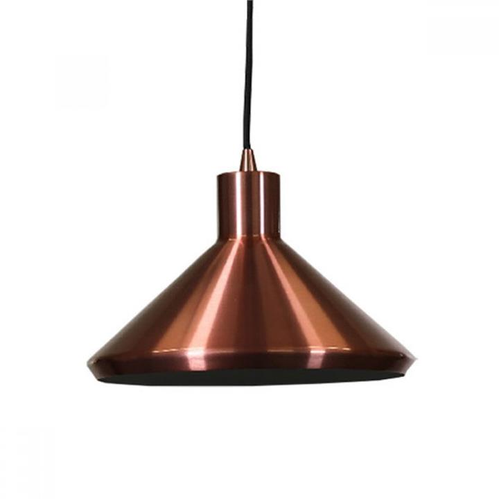 Benson Classic Metal Cone Cord Drop Pendant Light Lamp - Copper