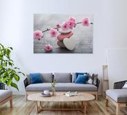 Blossom Stones Wall Art Pink Extra Large
