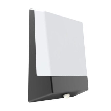 Boris Bulkhead Wall Light Lamp 11W Rectangular 3000K Letterbox W/ Sensor Black