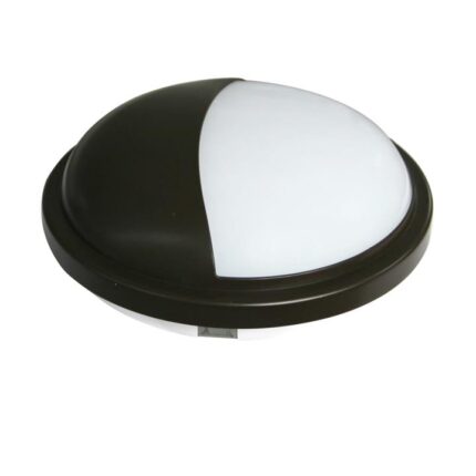 Boris Bulkhead Wall Light Lamp 20W 3000K 1600LM Eyelid Com Round Black