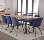 Bridge 8 Seater Dining Set With Reyna Chairs Blue