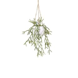 Bush Artificial Faux Plant Decorative 65cm In Small Hanging Pot