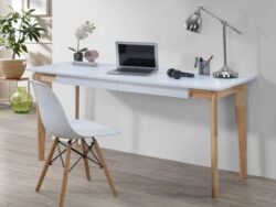 Byron Office Desk | 2 Drawer | Natural Hardwood | Shop Online or Instore | B2C Furniture