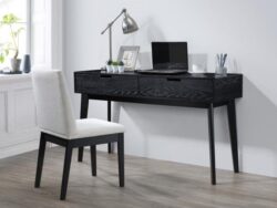 Cannes Office Desk | 2 Drawer | Black Hardwood | Shop Online or Instore | B2C Furniture