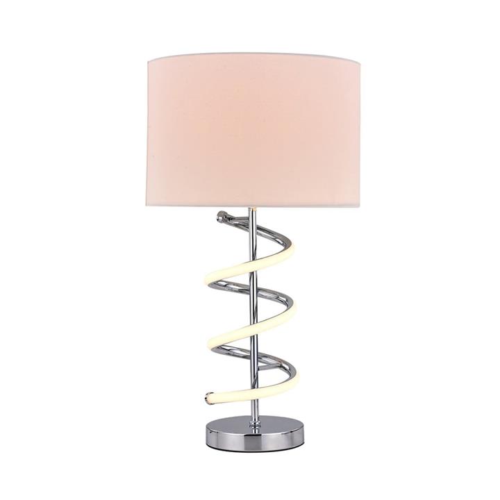 Carly Modern Elegant Table Lamp Desk Light - Chrome