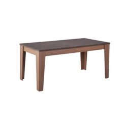 Carrasco Rectangular Wooden Dining Table 160cm - Grey & Walnut