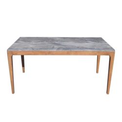Cecia Rectangle Wooden Dining Table 160cm Paladina Look - Walnut & Grey