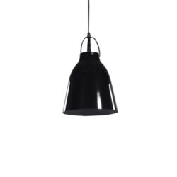Cecilia Modern Classic Industrial Metal Cone Pendant Light Lamp - Black