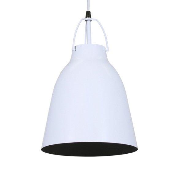 Cecilia Modern Classic Industrial Metal Cone Pendant Light Lamp - White