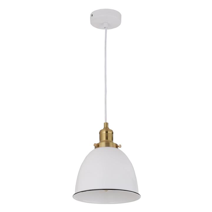Cerem Classic Pendant Lamp Light Interior ES 40W Ellipse White