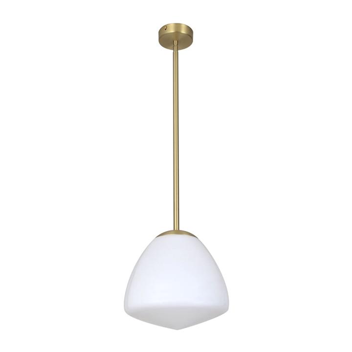 Cita Elegant Pendant Lamp Light Interior ES Antique Brass / Frosted Tipped Dome Glass