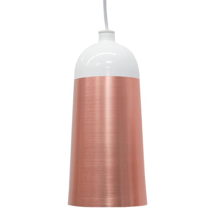 Clearance - Fontain Slim Pendant Lamp - Rose Gold - White by Interior Secrets - AfterPay Available