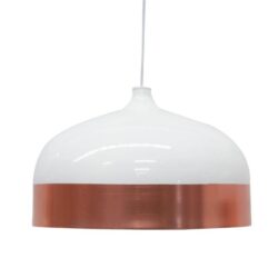 Clearance - Fontain Wide Pendant Lamp - Rose Gold - White by Interior Secrets - AfterPay Available