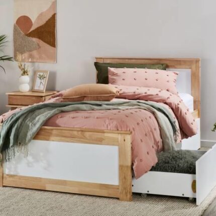 Coco Hardwood Kids King Single Bed with Storage | Shop Online or Instore | B2C Furniture