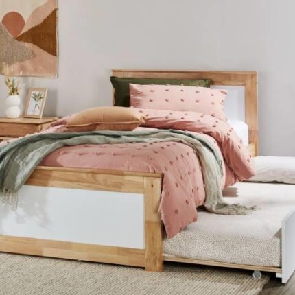 Coco Hardwood Kids King Single Bed with Trundle | Shop Online or Instore | B2C Furniture