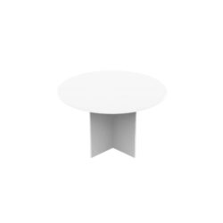 Collins Round Meeting Table Office Desk 120cm - White
