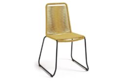 Como Meagan Rope Chair - Mustard