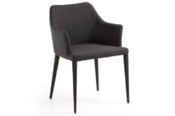 Como Office Chair - Daniel Cafe Chair, Tub - Dark Grey