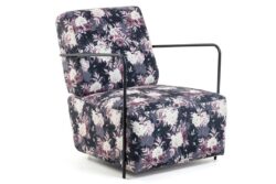 Como Relaxed Lounge Chair - Strong Armchair In Floral - Flower Print