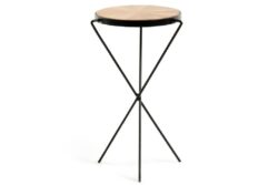 Como Stylish Round Side Table For The Office, Living Room Or Contemporary Space - Wood