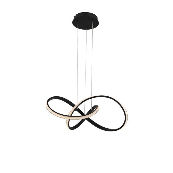 Costanzo Dimmable LED Modern Elegant Pendant Lamp Ceiling Light - Black