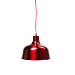 Danica Classic Dome Metal Cord Drop Pendant Light Lamp - Wine Red