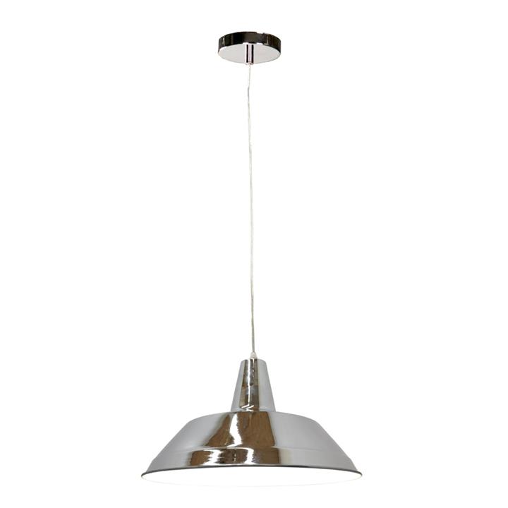 Diva Classic Pendant Lamp Light Interior ES Chrome Angled Dome