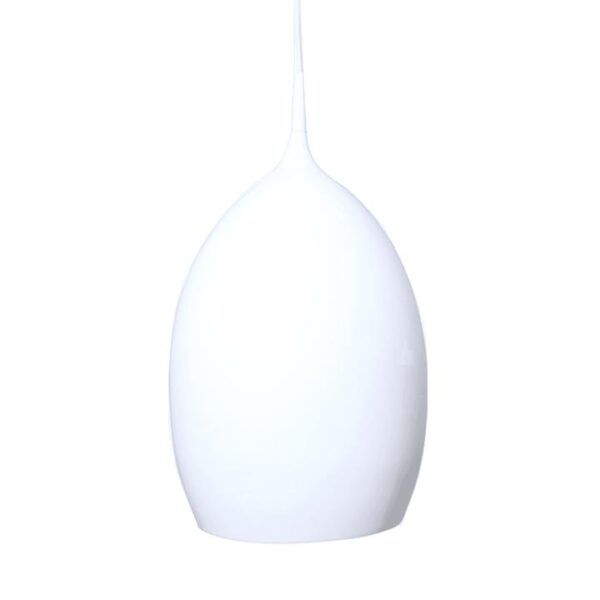 Elena Metal Wine Glass Cord Drop Pendant Light Lamp Reflective Finish - Glossy White