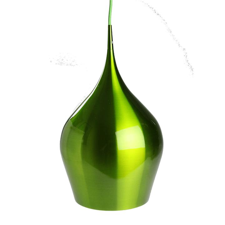 Elias Modern Classic Metal Wine Glass Pendant Light Lamp High Gloss Shiny Finish- Green
