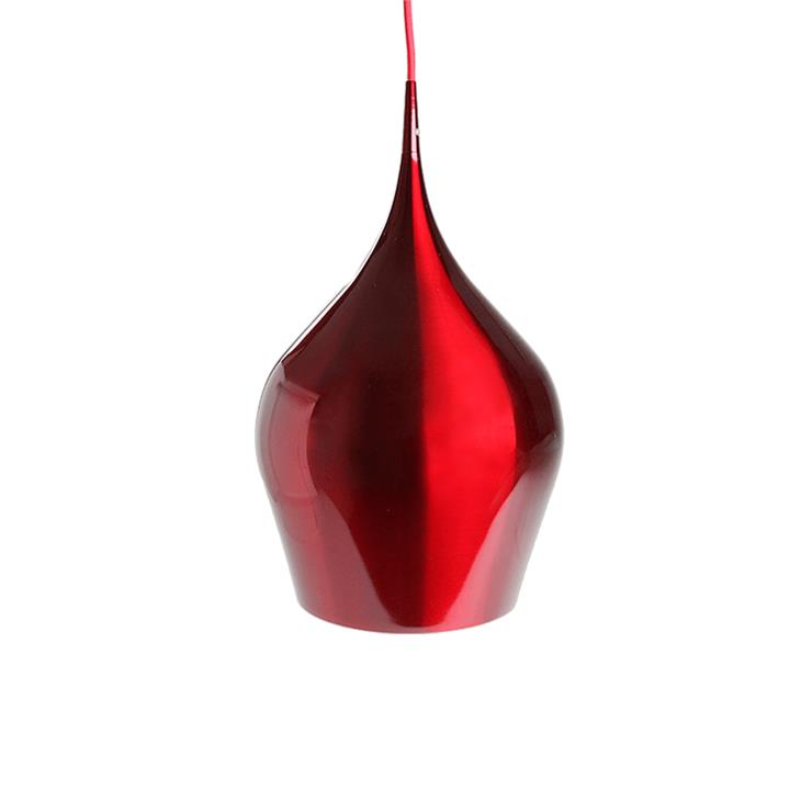 Elias Modern Classic Metal Wine Glass Pendant Light Lamp High Gloss Shiny Finish- Red