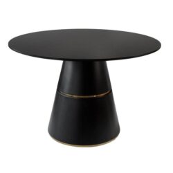 Emac Round Dining Table 120cm - Black