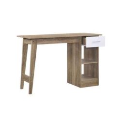 Endo Study Computer Writing Office Desk - Natural / White