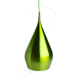 Erissa Modern Classic Sleek Contour Wine Glass Metal Pendant Light Lamp - Green