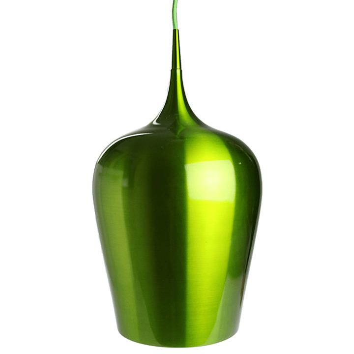 Ernani Metal Wine Glass Cord Drop Pendant Light Lamp High Gloss Finish- Green