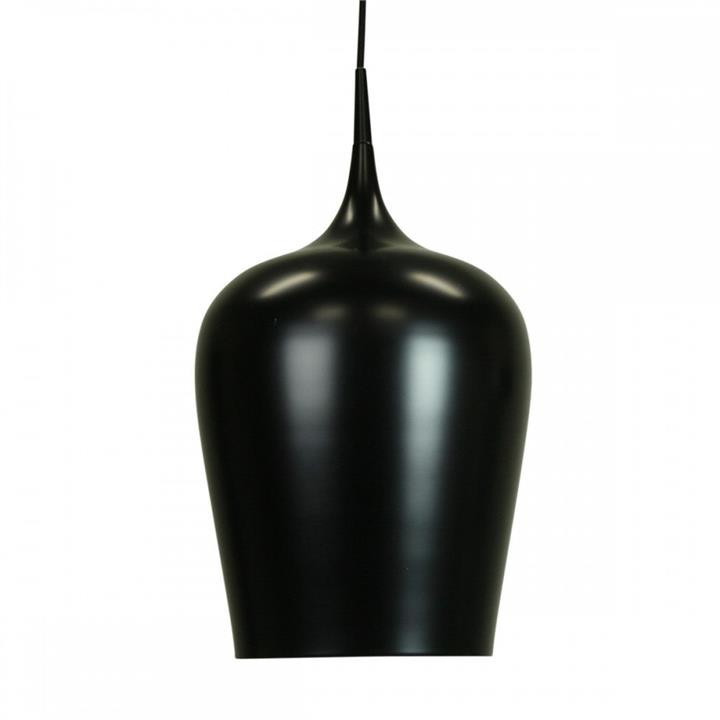 Ernani Metal Wine Glass Cord Drop Pendant Light Lamp High Gloss Finish- Matte Black