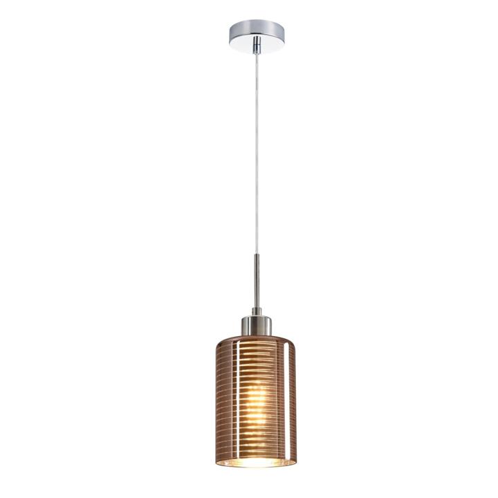 Esme Modern Elegant Pendant Lamp Light Interior ES Copper Glass Oblong