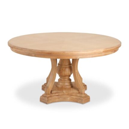 Ex Display - Roosevelt 1.5m Round Dining Table - Natural by Interior Secrets - AfterPay Available