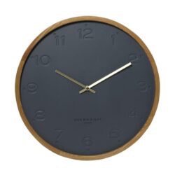 Fiona 35cm Silent Wall Clock - Charcoal by Interior Secrets - AfterPay Available