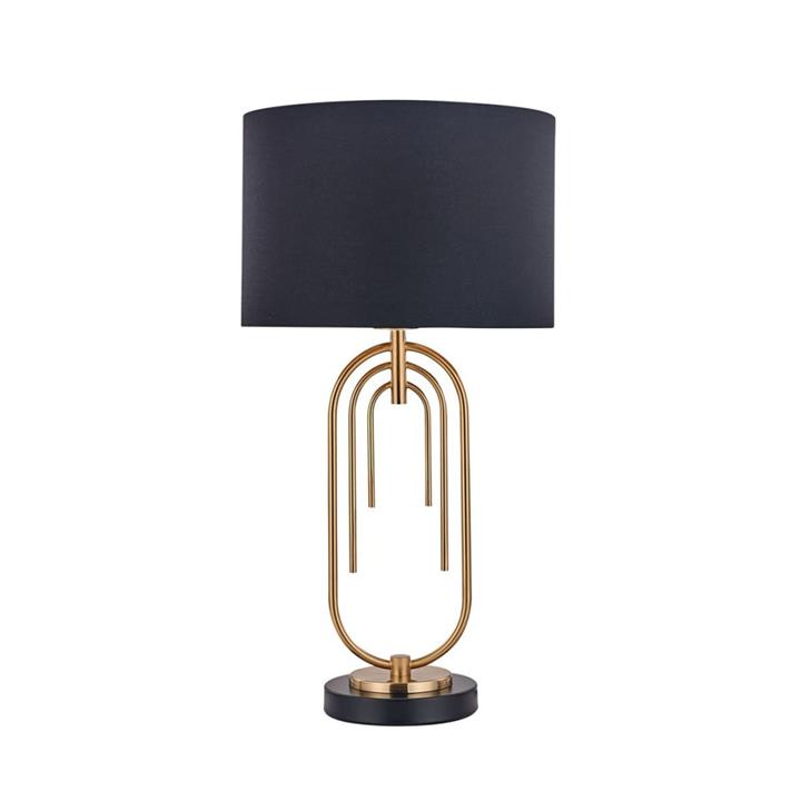 Flora Modern Elegant Table Lamp Desk Light - Black