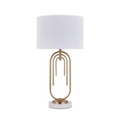 Flora Modern Elegant Table Lamp Desk Light - White