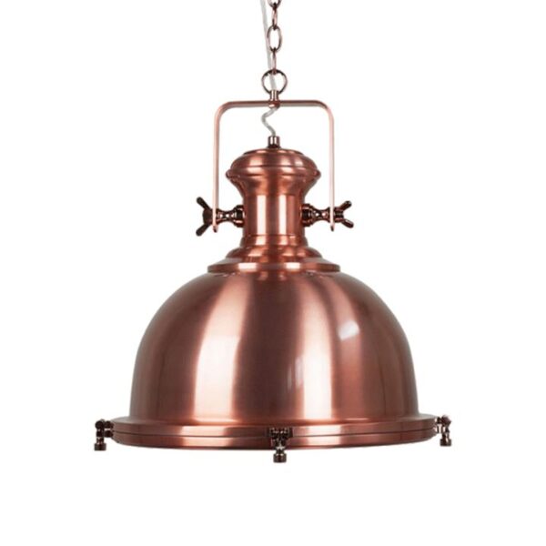 Gandara Classic Pendant Light Lamp industrial Bell Shape Chain Cord 120cm - Copper