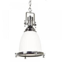Gelo Classic Vintage Industrial Pendant Light Lamp Chain Cord - Clear Chrome