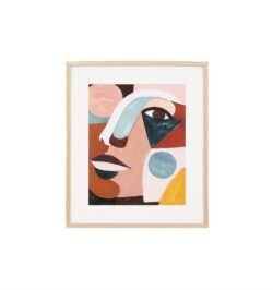 Geo Face IV Wall Art Print by Interior Secrets - AfterPay Available
