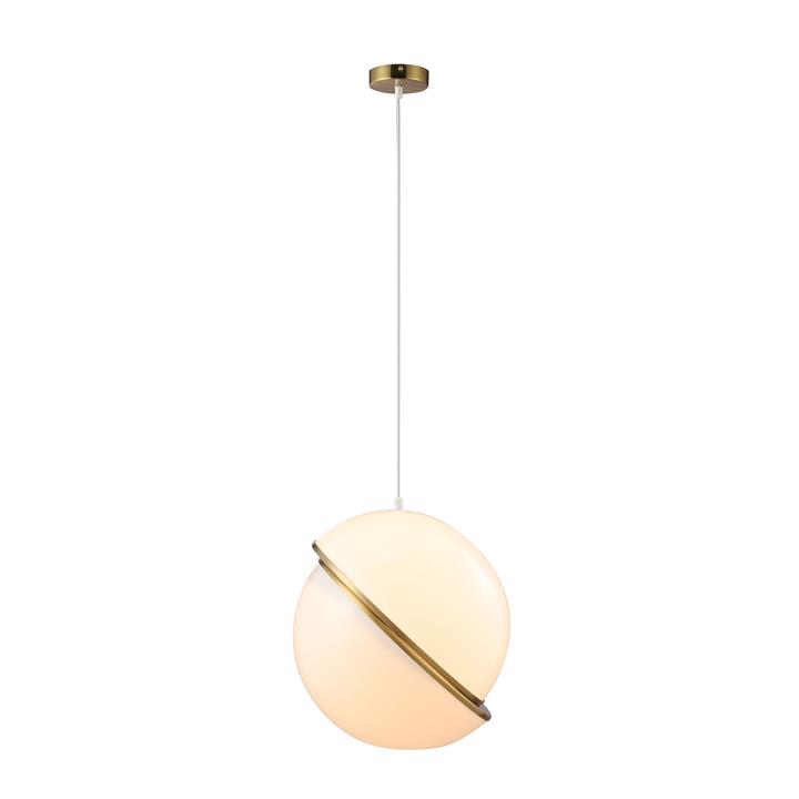 Gigi Modern Futuristic Cylindrical Pendant Lamp Light Large White