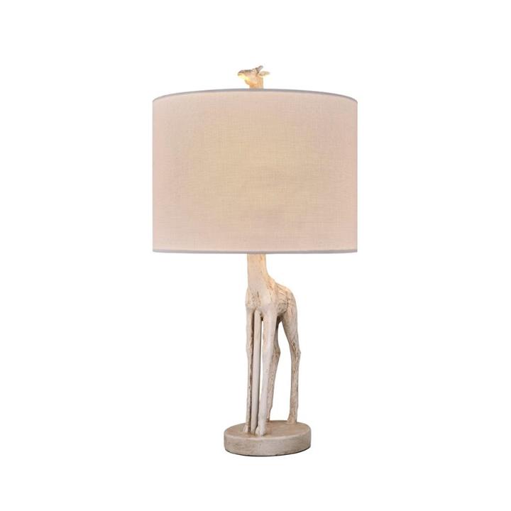 Giraffe Standing Modern Elegant Table Lamp Desk Light - White